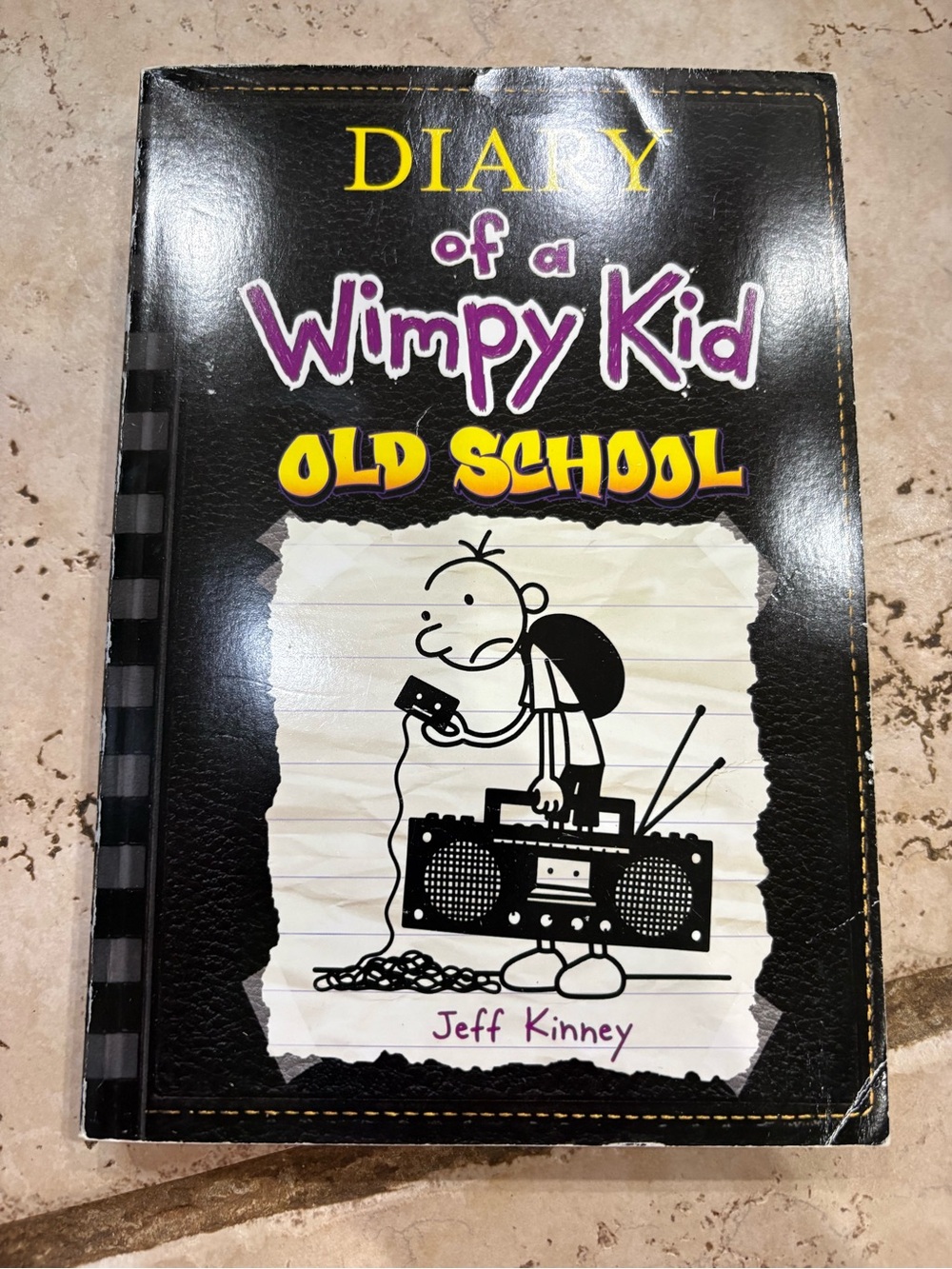 Scholastic Diary of a Wimpy Kid Old School - Black, Yellow, Purple